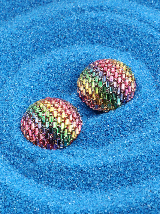Women's The Mirror Stud Earrings - Multicolour