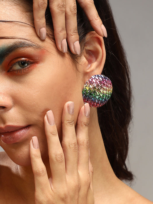Women's The Mirror Stud Earrings - Multicolour