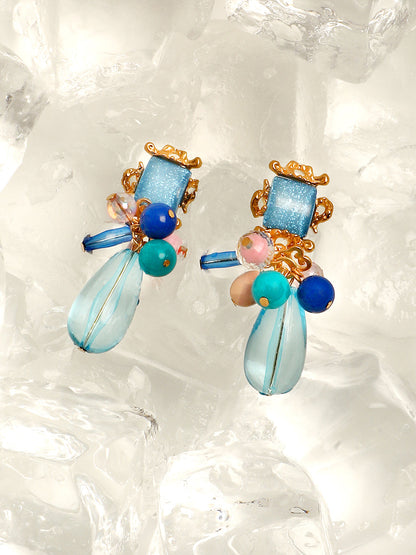 Women's The Romanesque Drop Earrings - Azure Blue