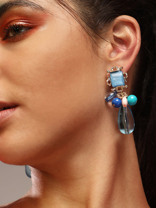 Women's The Romanesque Drop Earrings - Azure Blue