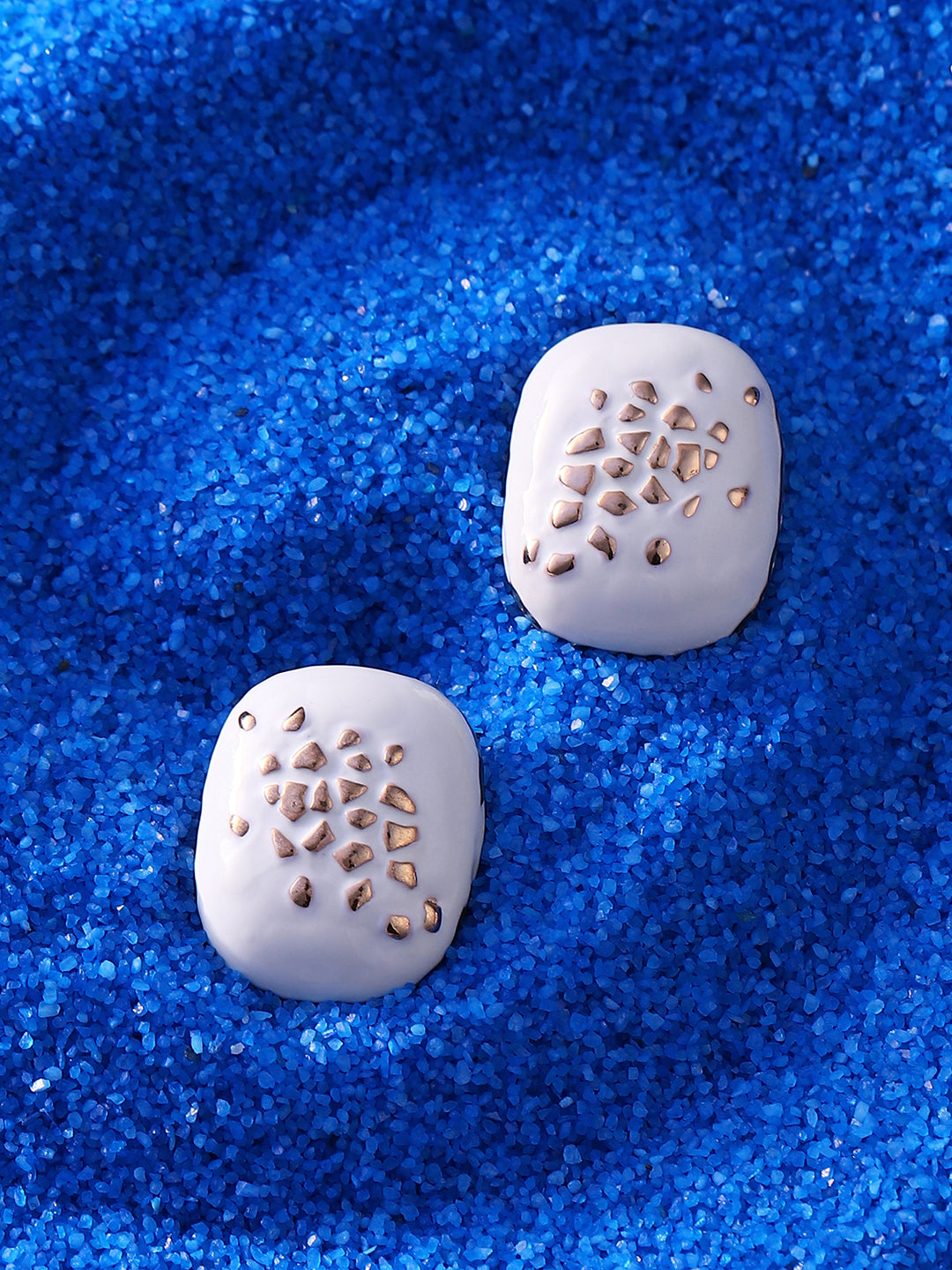 Women's The Aureate Stud Earrings - Chalk White