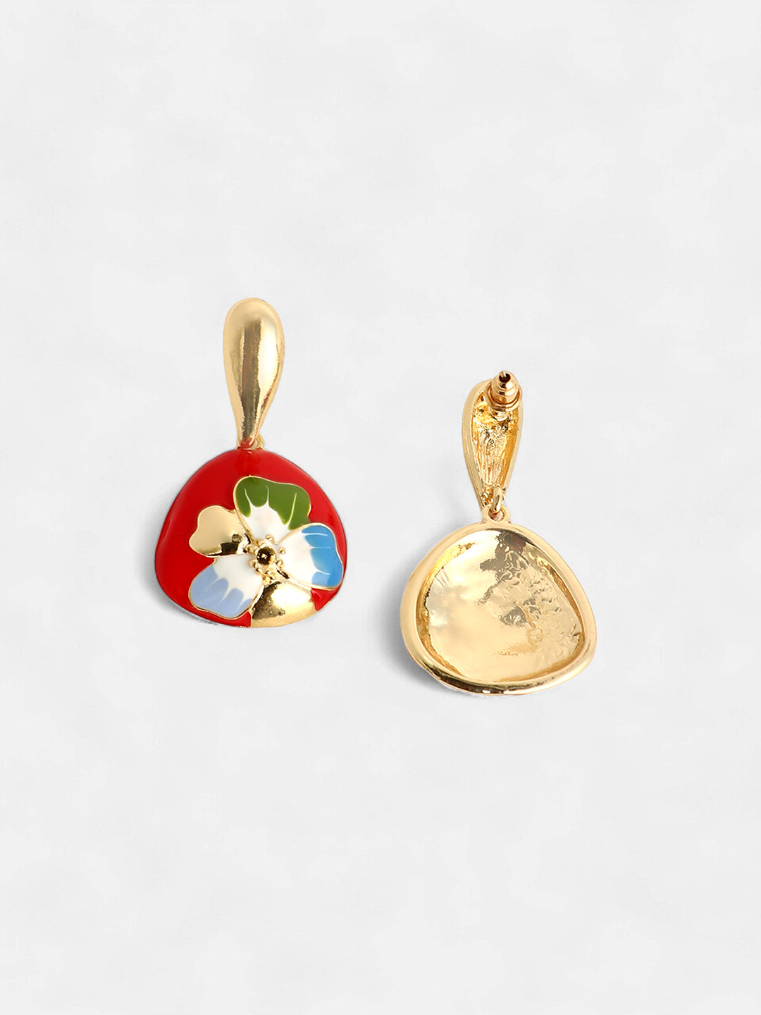 The Hana Drop Earrings - Scarlet Red-SOHIER8959