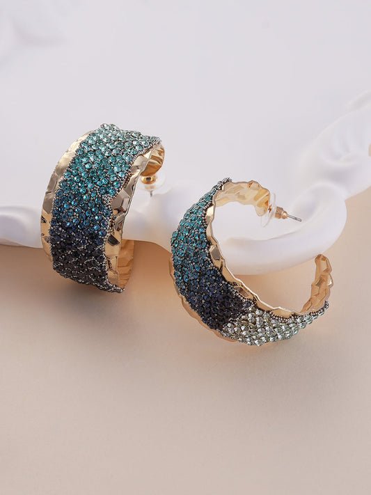 The Glacier Hoop Earrings - Fuchsia Pink-SOHIER8972