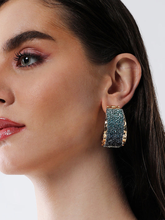 The Glacier Hoop Earrings - Fuchsia Pink-SOHIER8972