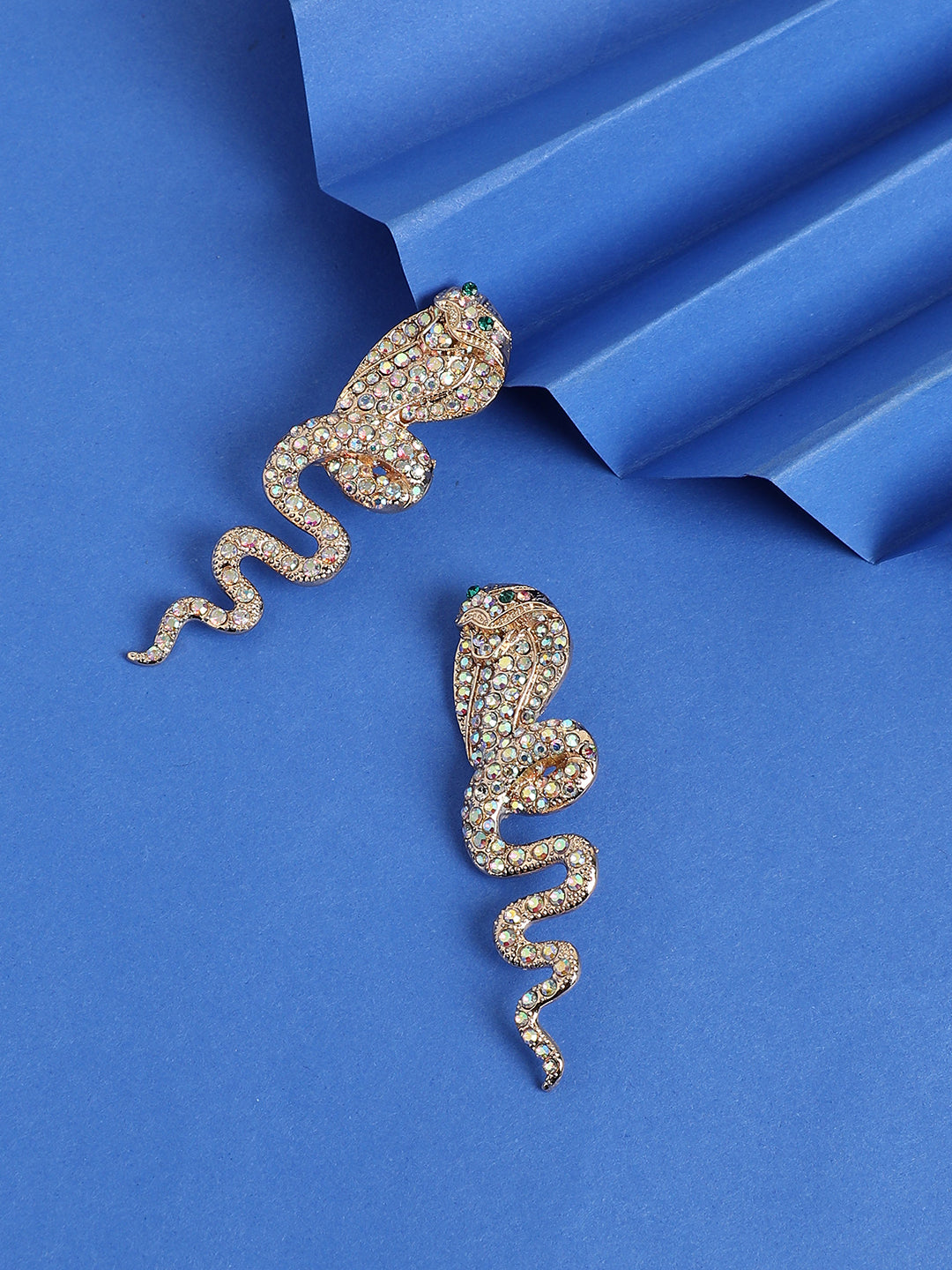 Gold-Plated Animal Shaped Drop Earrings