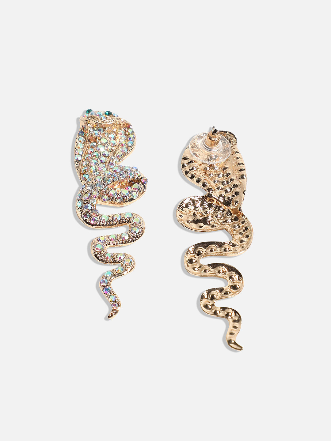 Gold-Plated Animal Shaped Drop Earrings