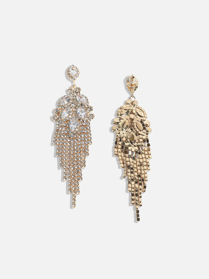 Gold-Plated Classic Drop Earrings