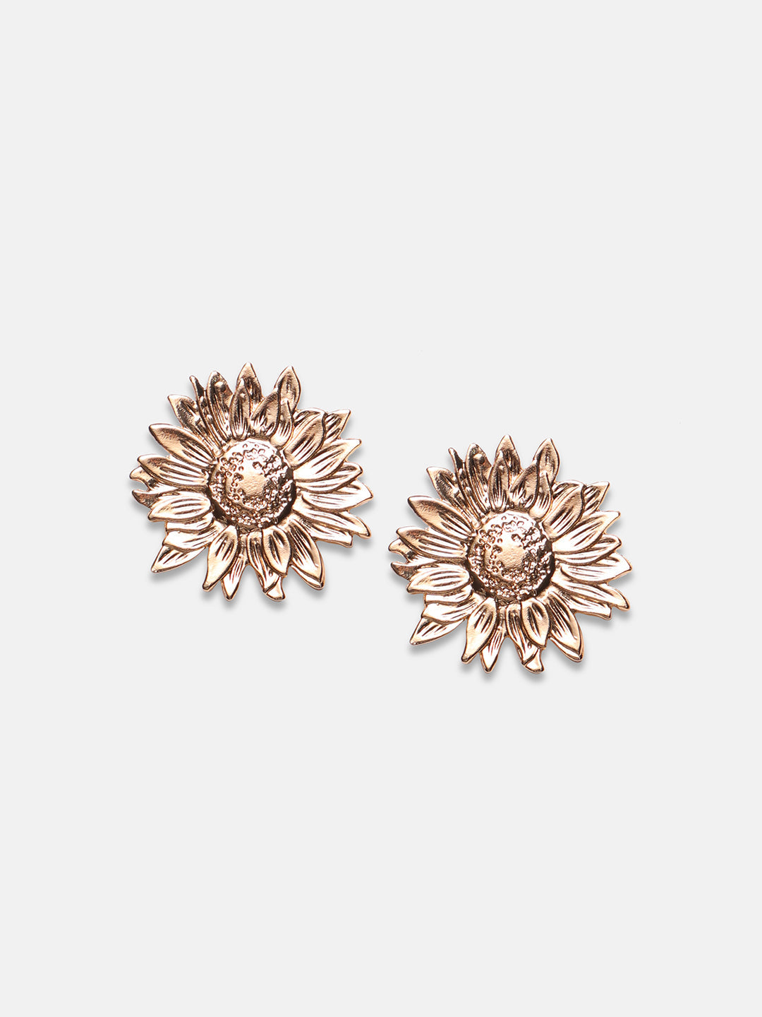 Gold-Plated Sunflower Studs Earrings