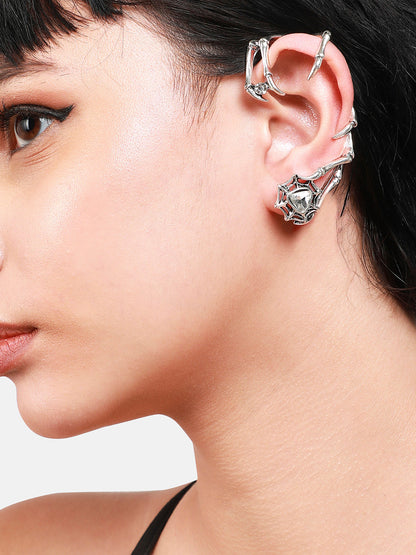 Silver-Plated Contemporary Ear Cuff