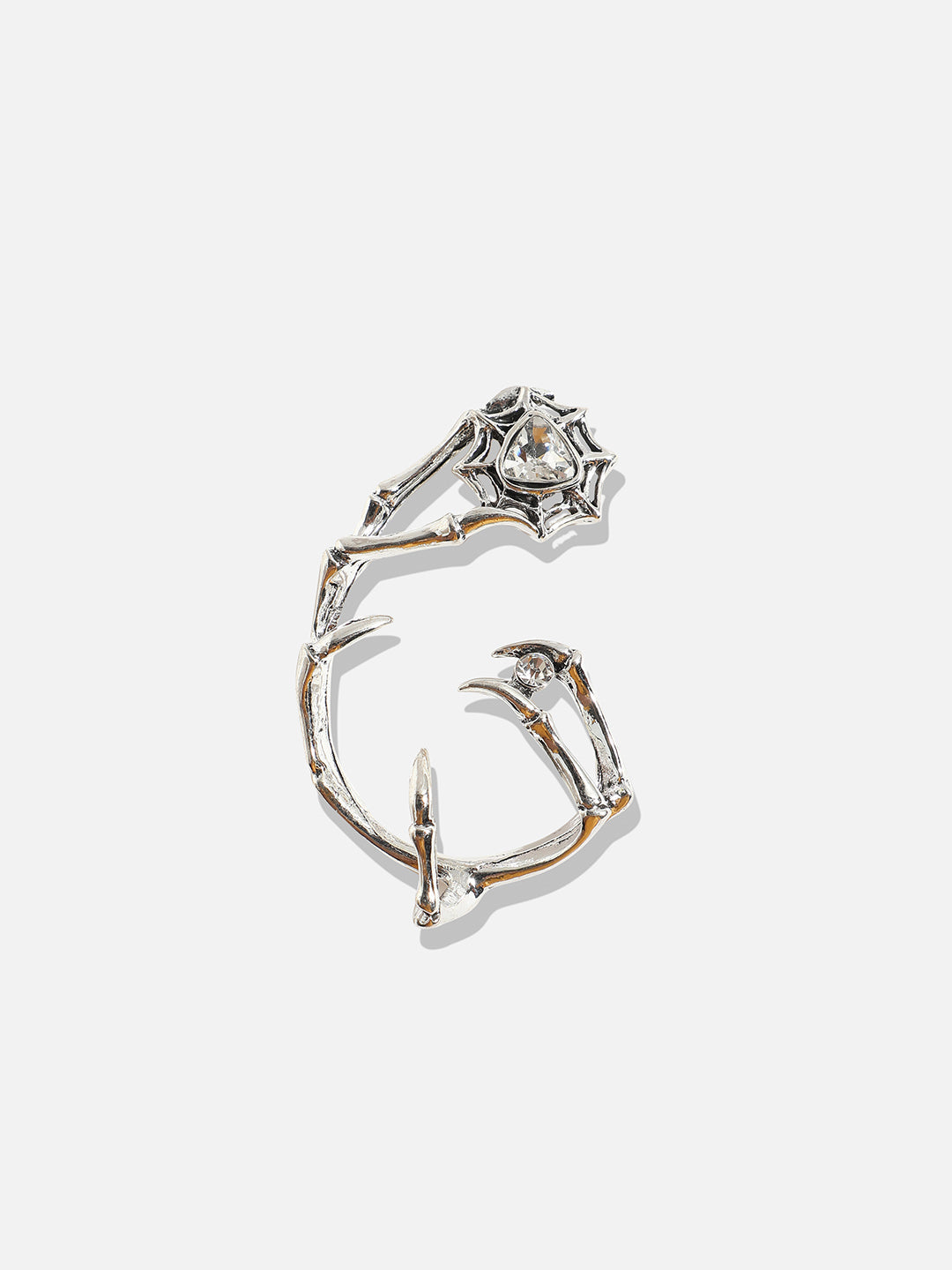 Silver-Plated Contemporary Ear Cuff