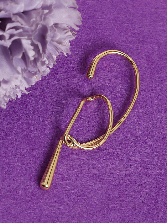 Gold-Plated Contemporary Ear Cuff
