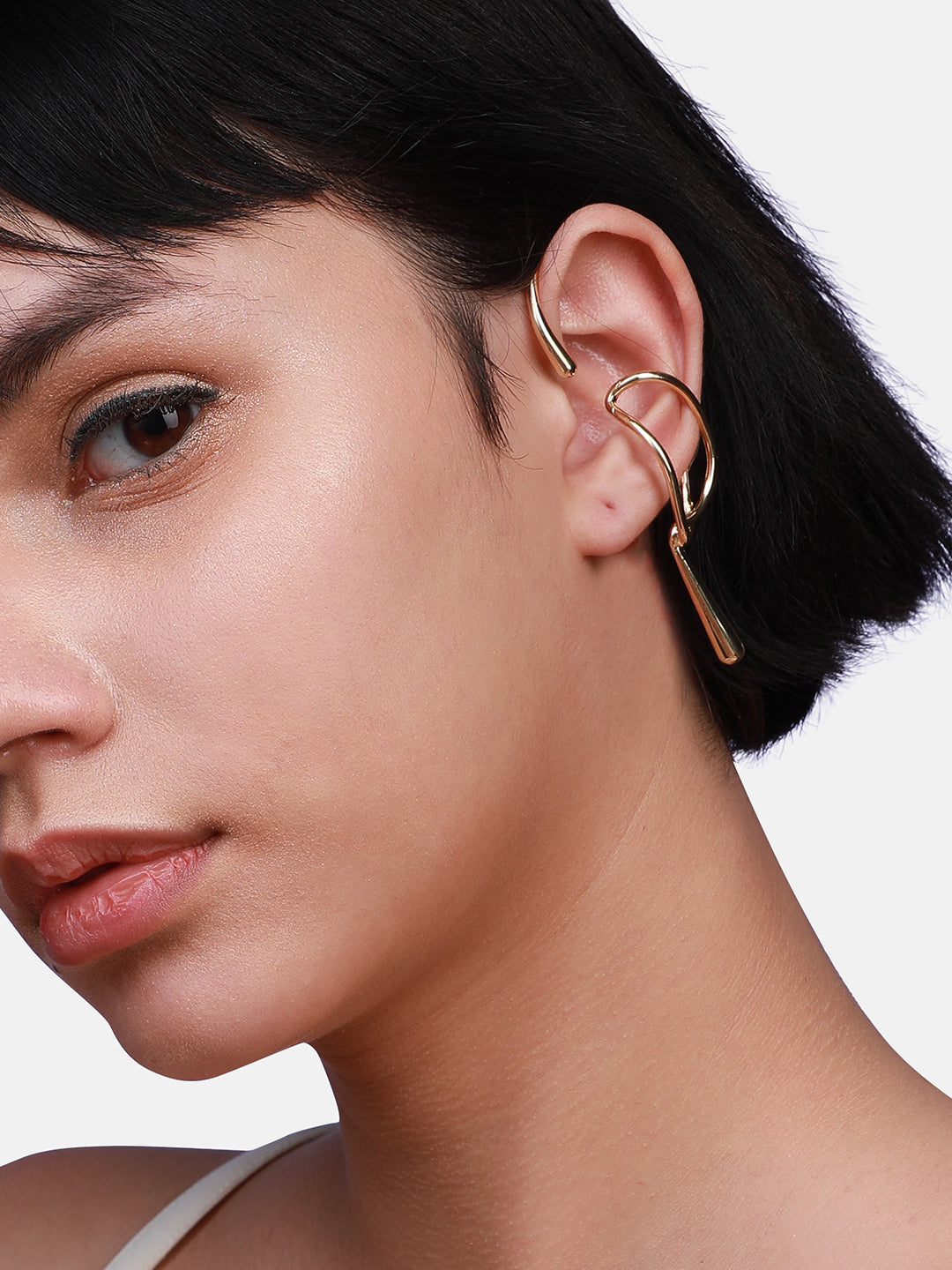 Gold-Plated Contemporary Ear Cuff