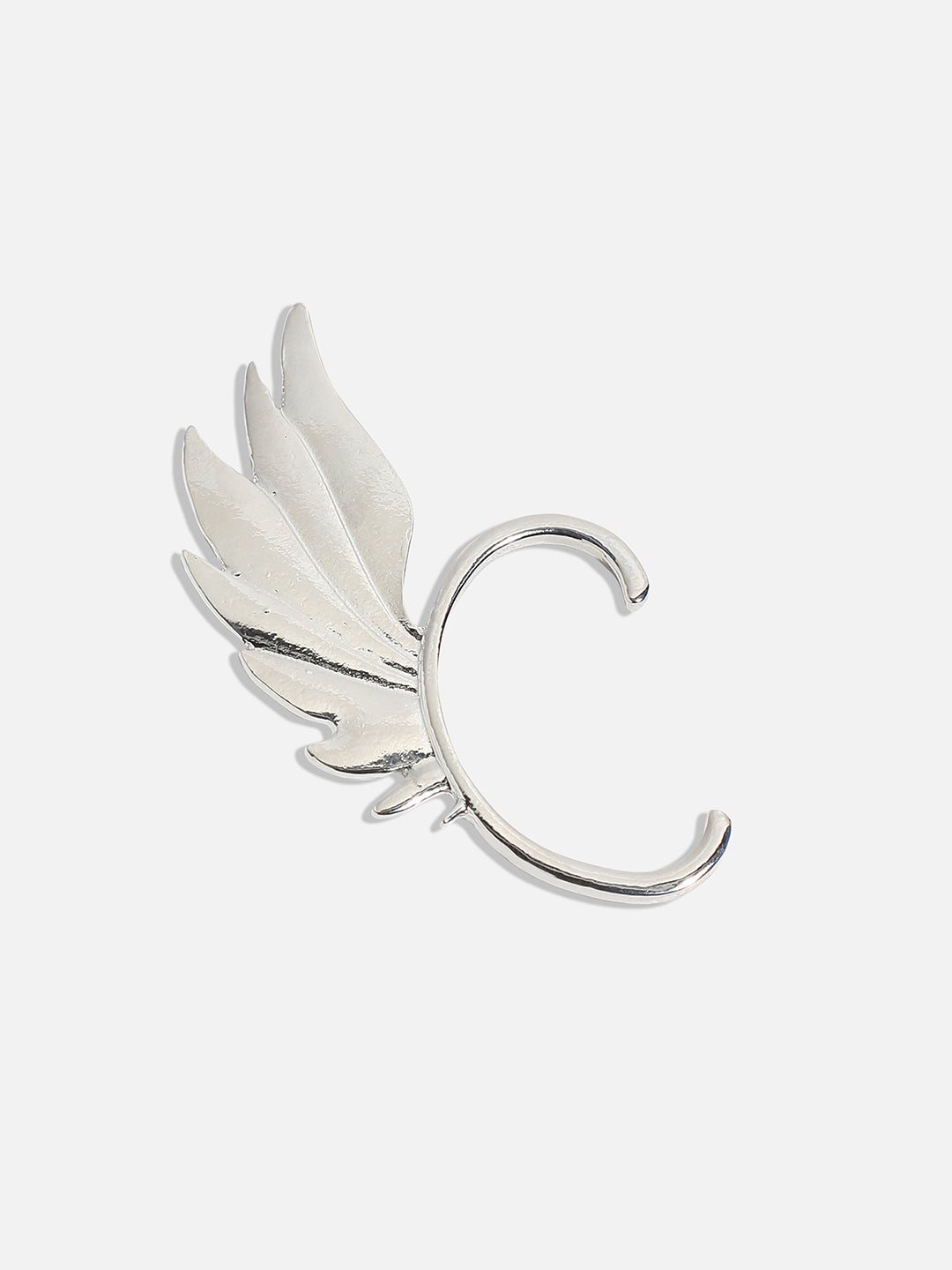 Silver-Plated Contemporary Ear Cuff