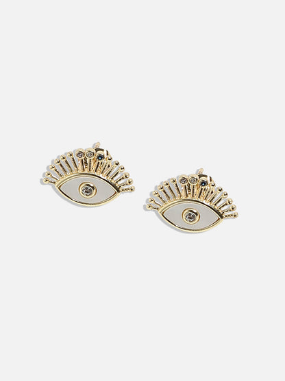 Gold-Plated Contemporary Studs Earrings
