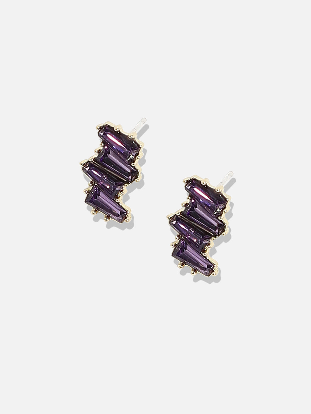 Gold-Plated Contemporary Studs Earrings