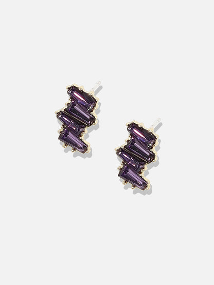 Gold-Plated Contemporary Studs Earrings