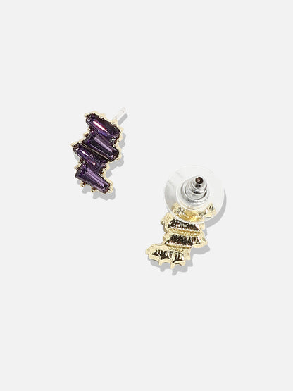 Gold-Plated Contemporary Studs Earrings