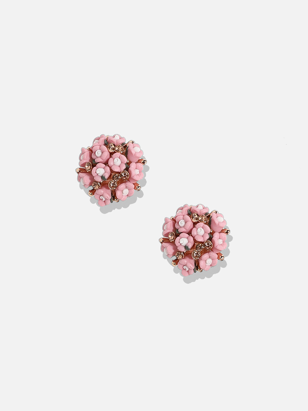 Gold-Plated Contemporary Studs Earrings
