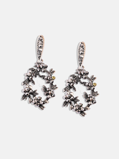 Silver-Plated Contemporary Drop Earrings