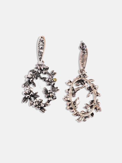 Silver-Plated Contemporary Drop Earrings
