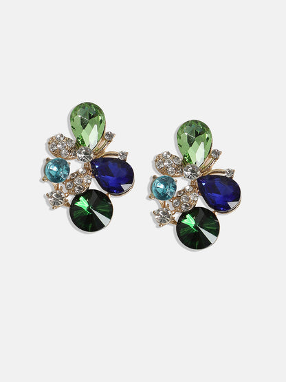 Gold-Plated Contemporary Studs Earrings