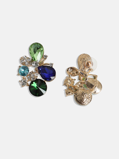 Gold-Plated Contemporary Studs Earrings