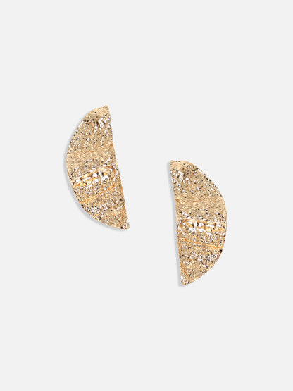 Gold Plated Contemporary Studs Earrings