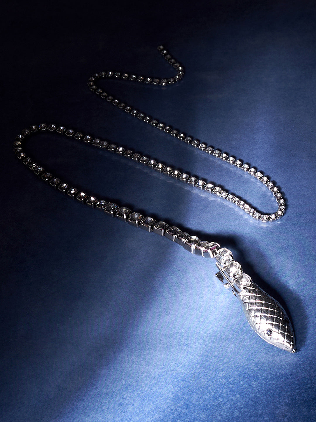 The Serpent Hair Clip - Metallic Silver-SOHIHC6135