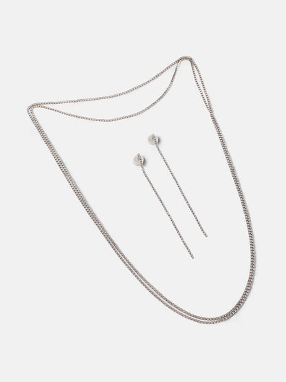 The Bijou Jewellery Set - Crystal Silver-SOHIJS6213