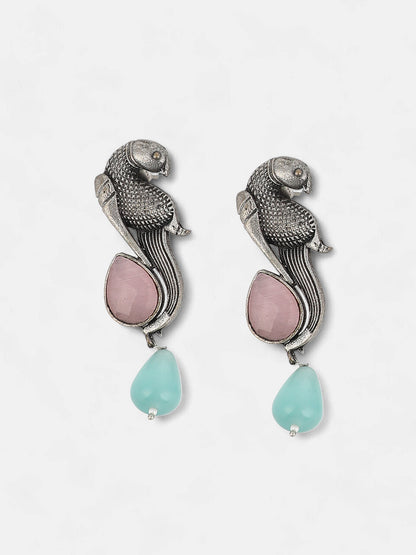 The Tavus Jewellery Set - Antique Silver-SOHIJS6248