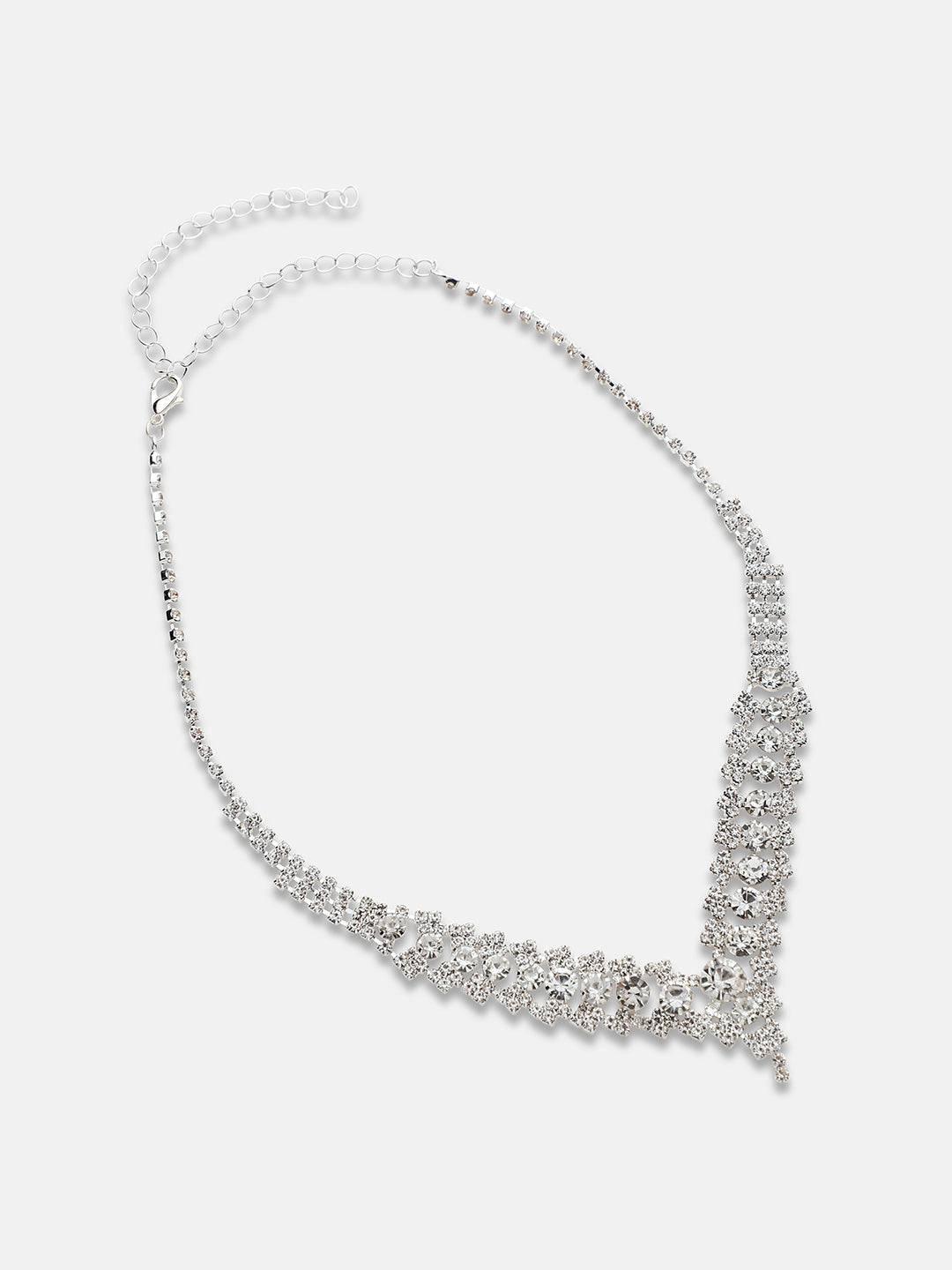 Silver-Plated Necklace and Earrings