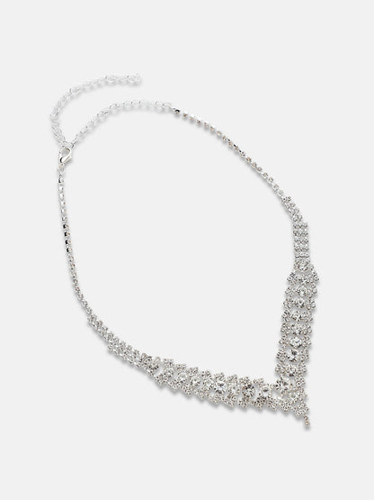 Silver-Plated Necklace and Earrings