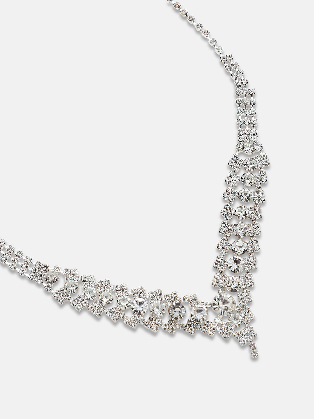 Silver-Plated Necklace and Earrings