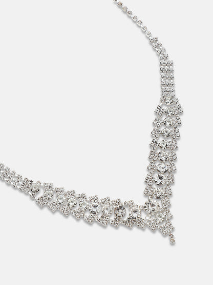 Silver-Plated Necklace and Earrings