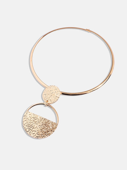 Gold-Plated Circular Jewellery Set