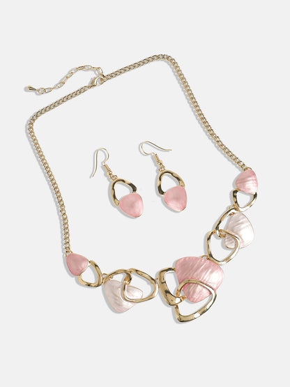 Gold-Plated Abstract Jewellery Set