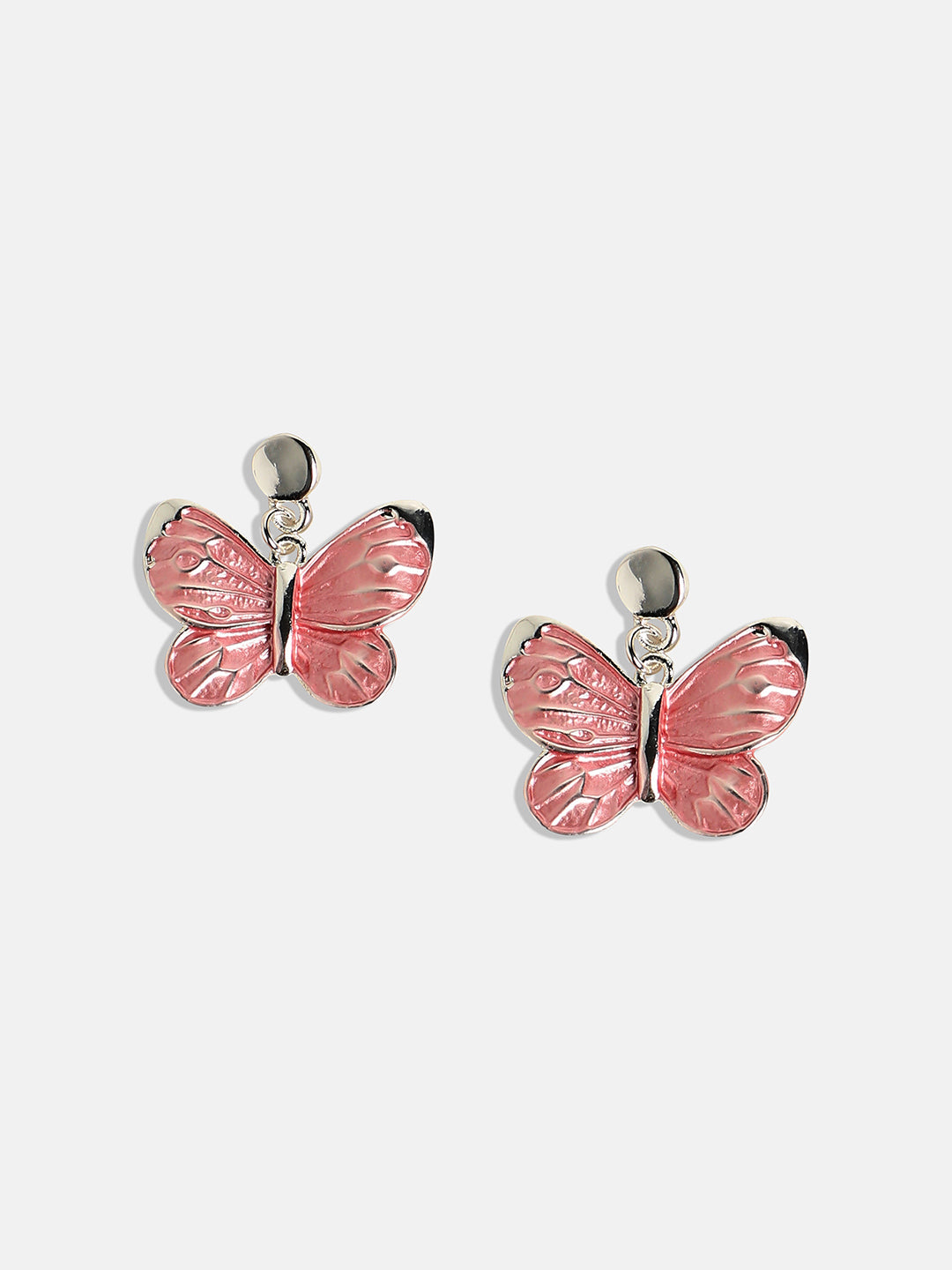 Silver-Plated Pastel Butterfly Jewellery Set