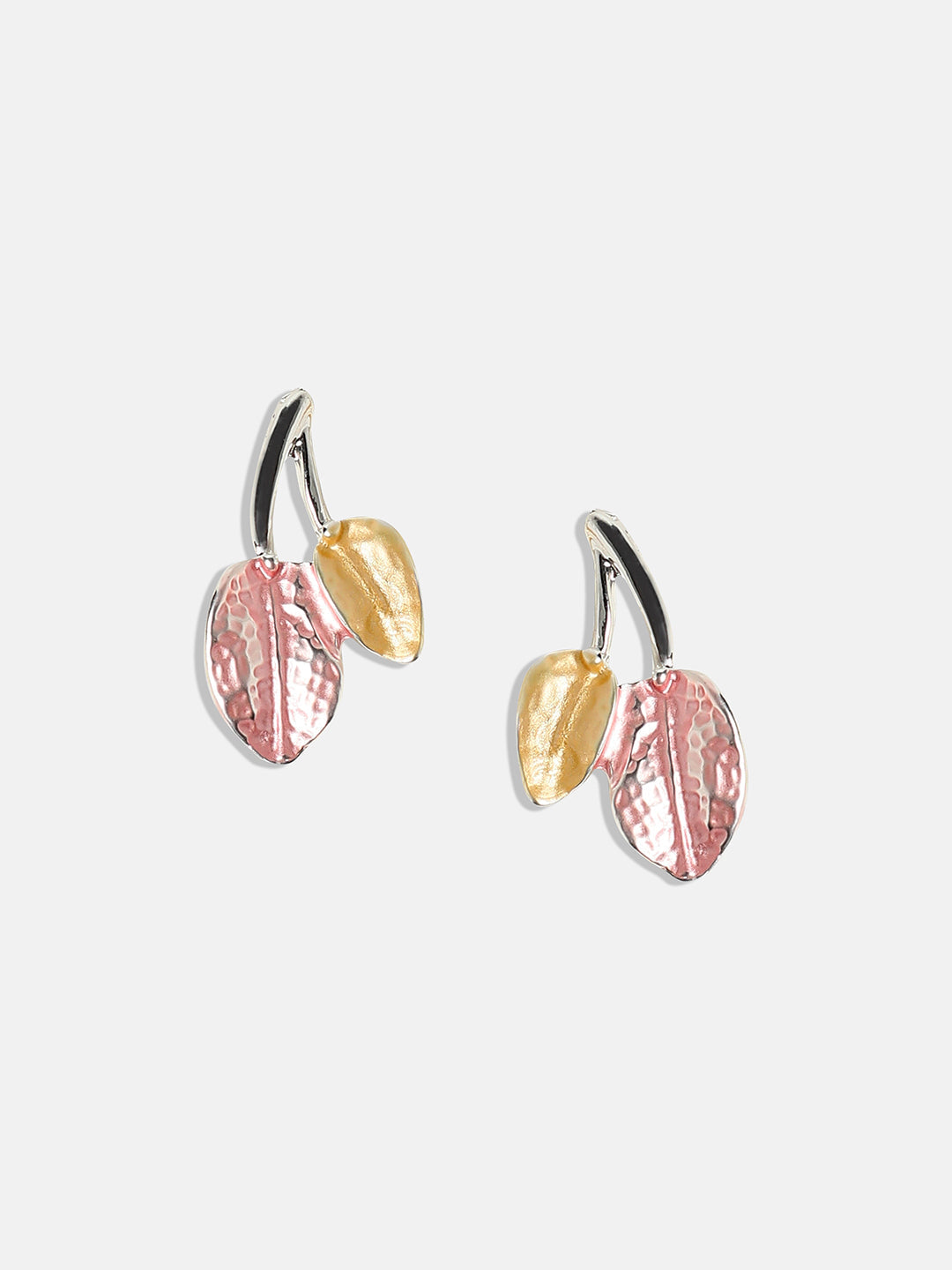 Silver-Plated Pastel Leaf Jewellery Set
