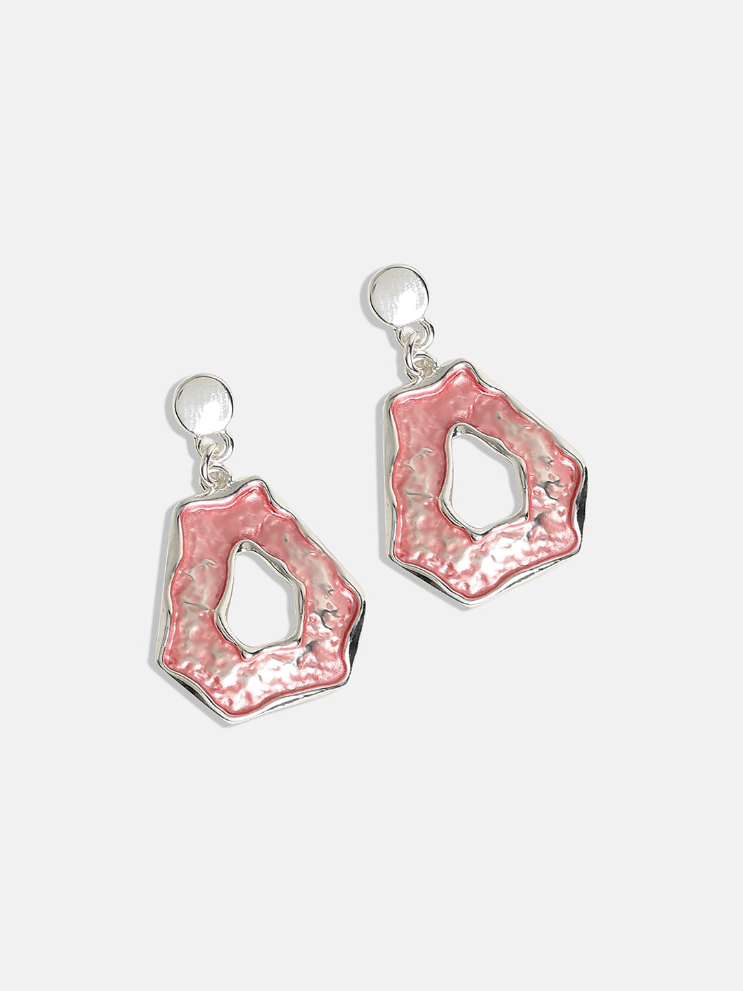 Silver-Plated Textured Jewellery Set