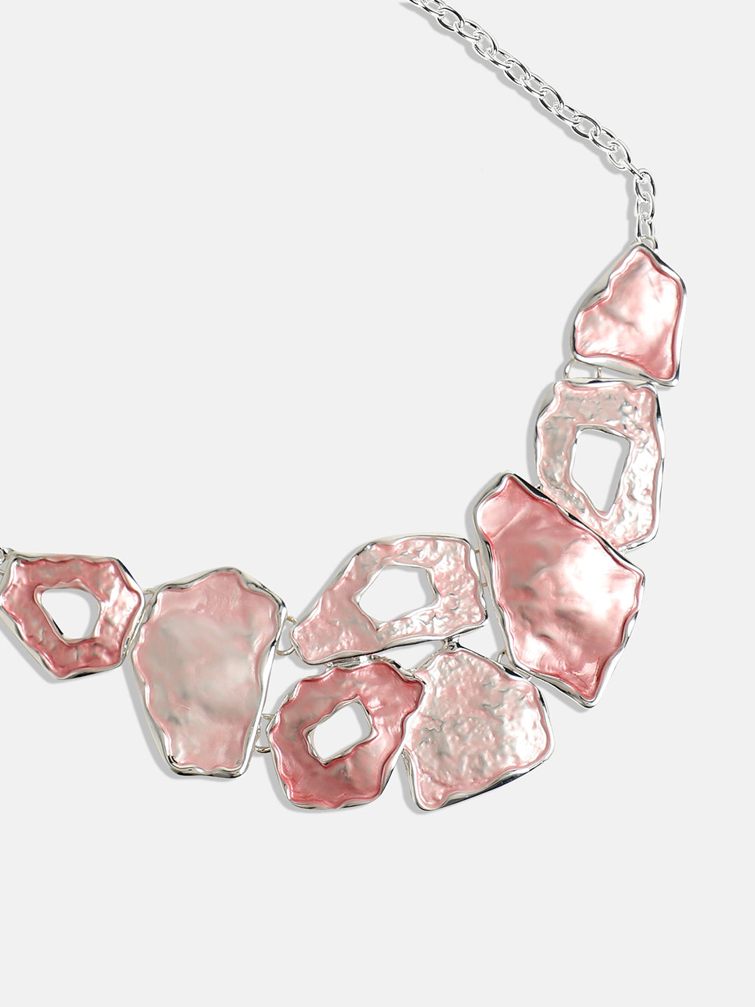 Silver-Plated Textured Jewellery Set