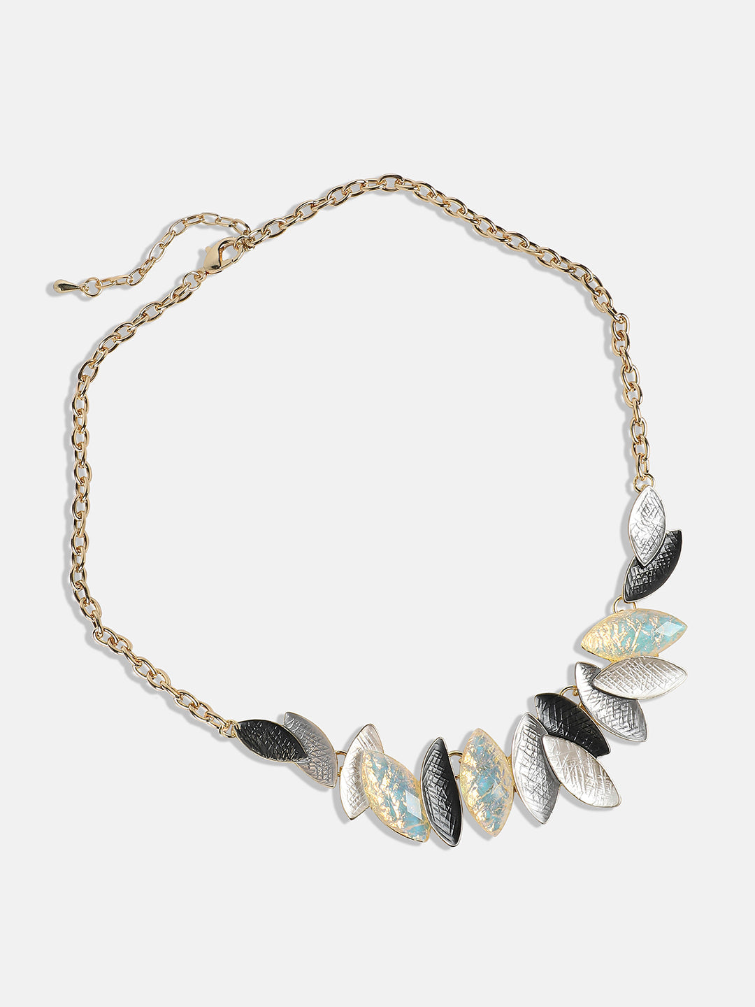 Gold-Plated Lanceolate Jewellery Set