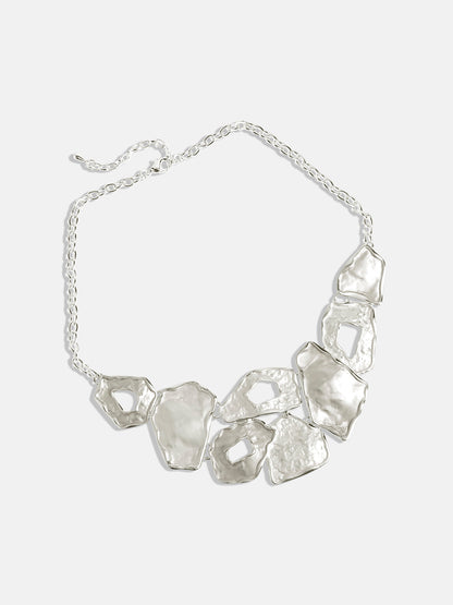 Silver-Plated Textured Jewellery Set