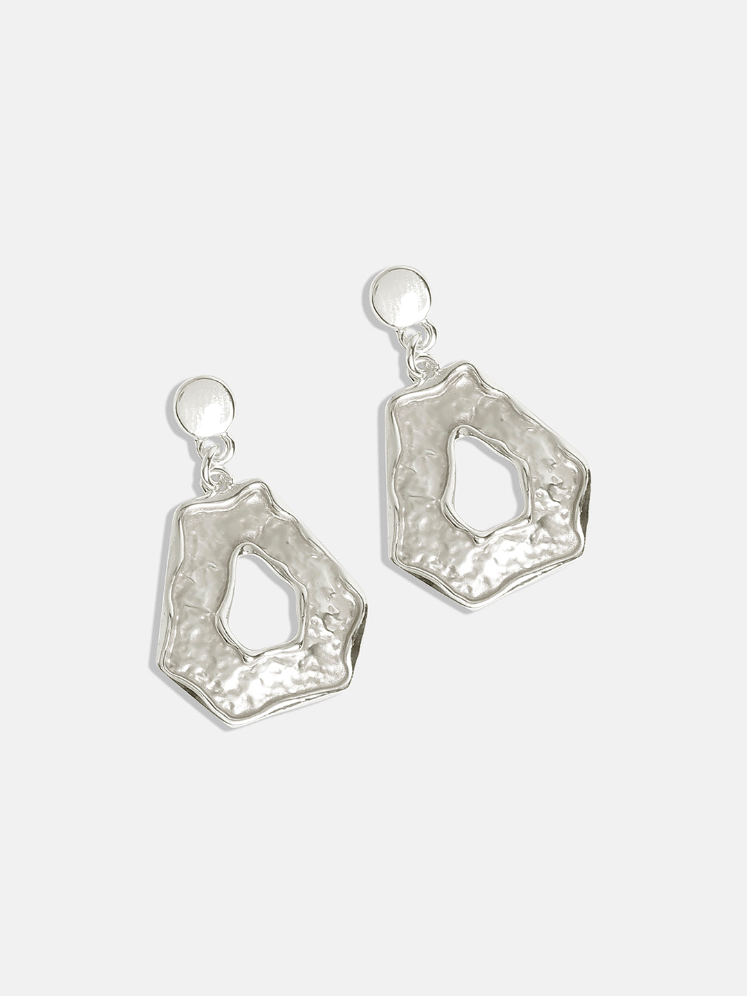 Silver-Plated Textured Jewellery Set