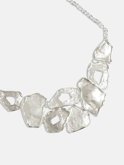 Silver-Plated Textured Jewellery Set