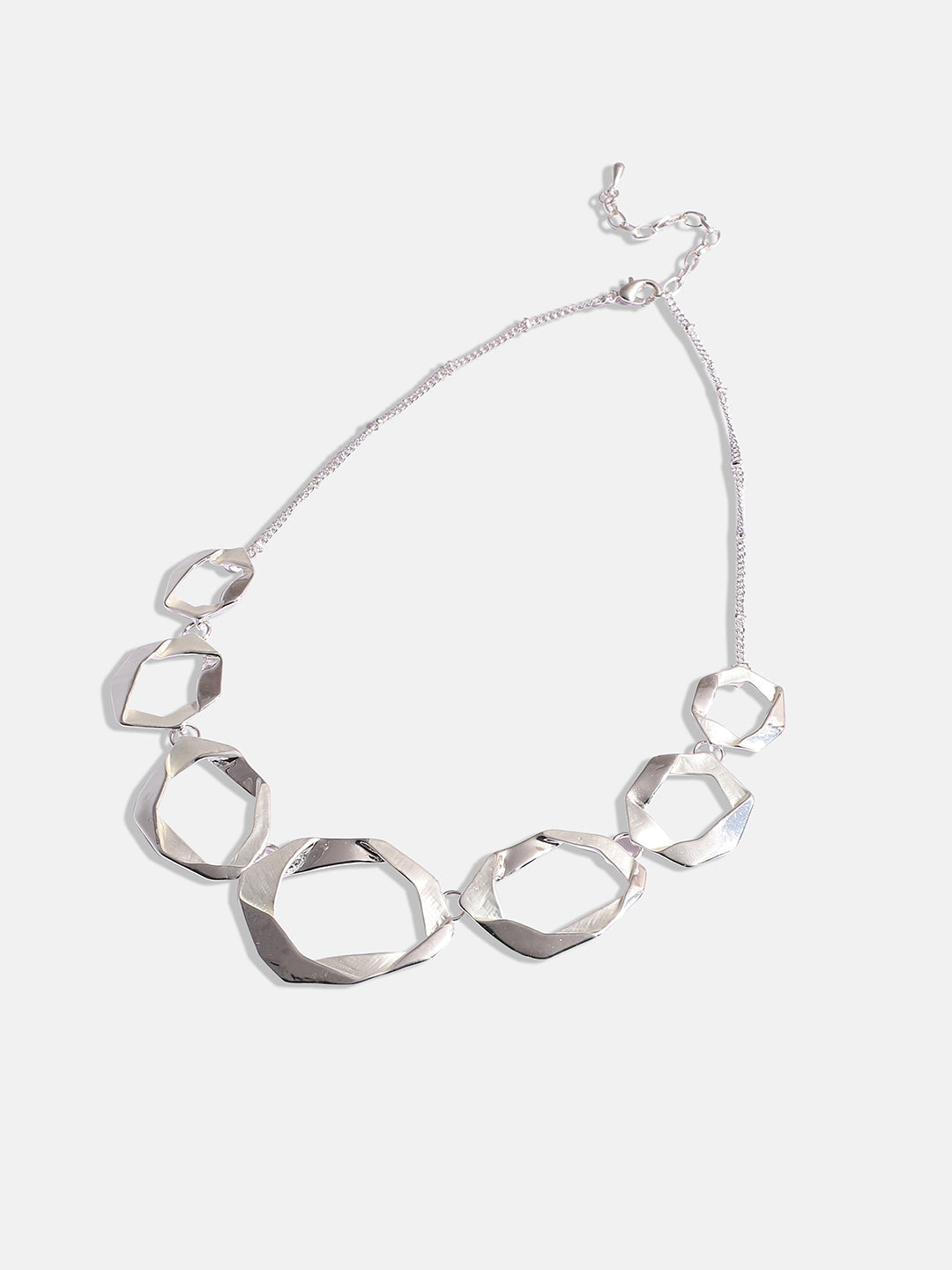 Silver-Plated Twisted Jewellery Set