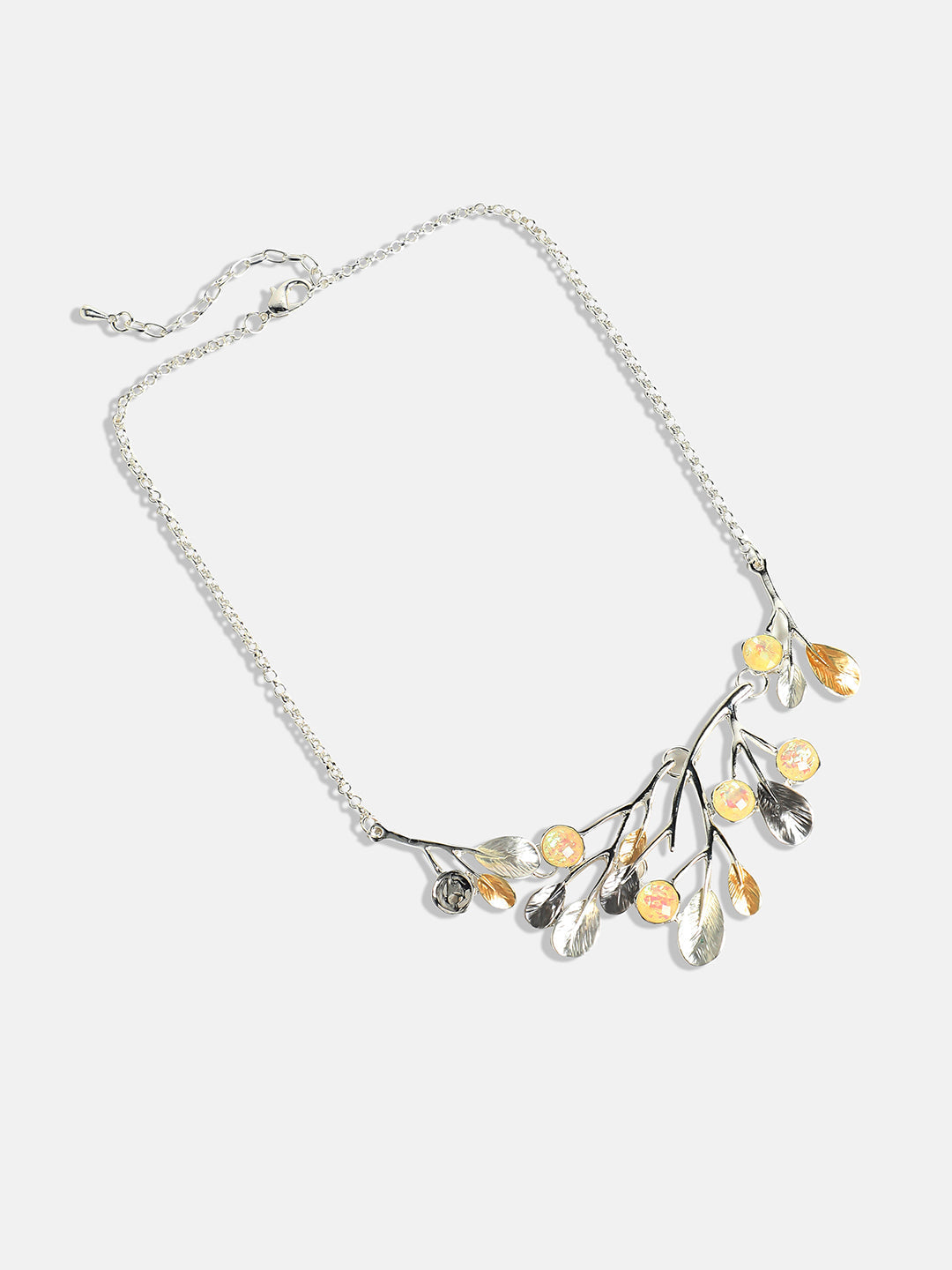 Silver-Plated Foliage Jewellery Set