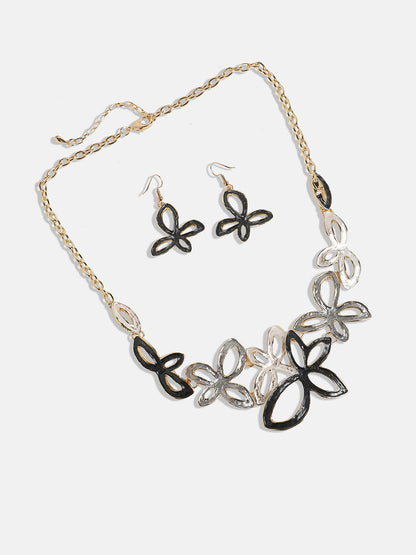Gold-Plated Butterfly Jewellery Set