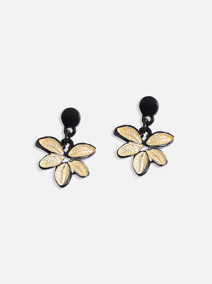 Foliage Necklace Earrings Jewellery Set