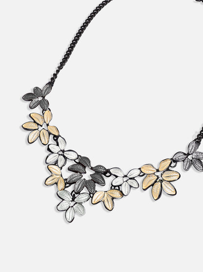 Foliage Necklace Earrings Jewellery Set