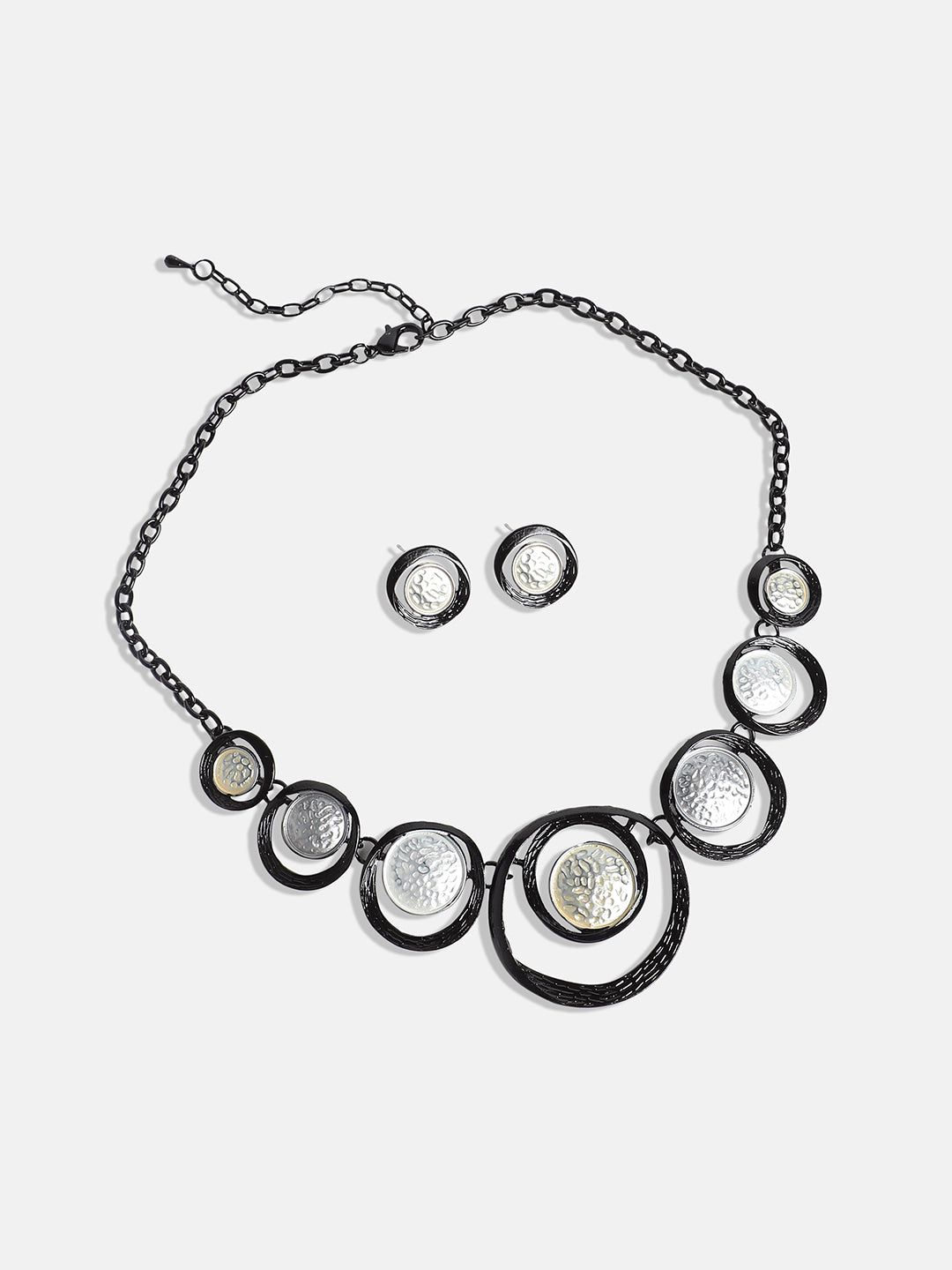 Dented Circular Jewellery Set